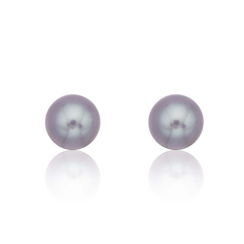 9ct White Gold 8-8.5mm Pink Freshwater Pearl Earrings
