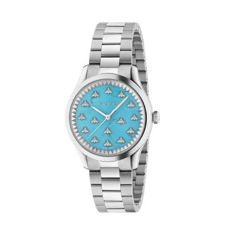 Gucci Timeless Automatic Turquoise 32mm Watch YA1265044
