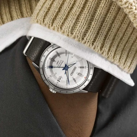 Seiko Presage Style 60s 'Laurel' GMT Limited Edition 110th Seiko Wrist Watchmaking Anniversary 40.8mm Men's Watch SSK015J1