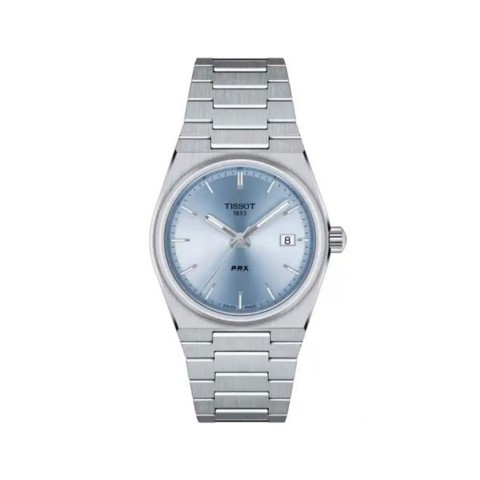 Tissot PRX Unisex Watch T137.210.11.351.00 Pale Blue Dial Steel Bracelet