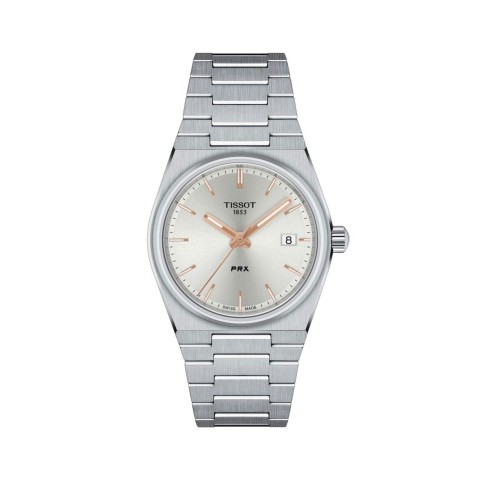 Tissot PRX 35mm Unisex Watch T137.210.11.031.00 Silver Dial Steel Bracelet