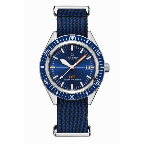 Certina DS PH500N STC Special Edition CO037.407.18.040.10 Blue Dial Nato Strap