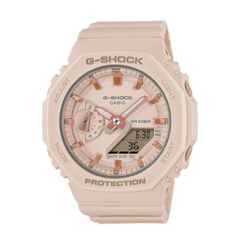 G-Shock Light Pink Mid-Size Dial Light Pink Strap Watch