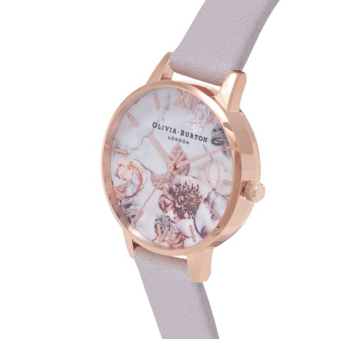 Olivia Burton Marble Floral Womens Watch OB16CSS14