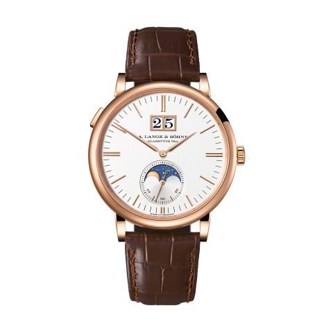 A. Lange & Söhne Saxonia Moon Phase Mens Watch 384.032