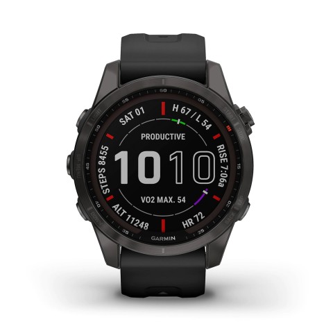 Garmin Fenix 7S Smartwatch 010-02539-25 Carbon Grey/ Black