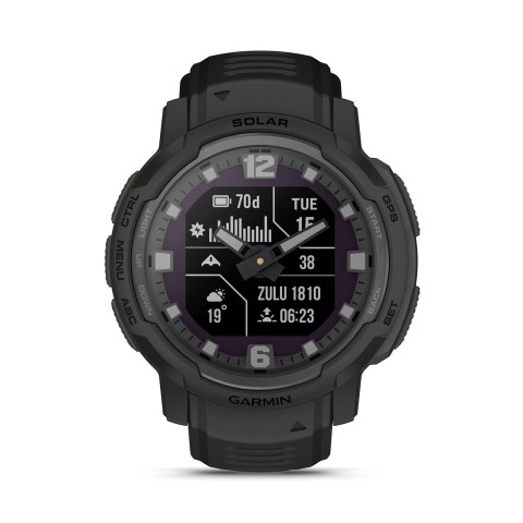 Garmin Instinct Crossover Solar Tactical Edition 45mm Watch Black 010-02730-00