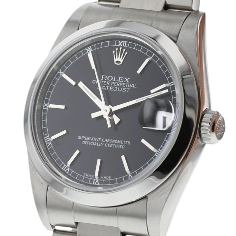 Datejust 31 Black Index Dial Oyster
