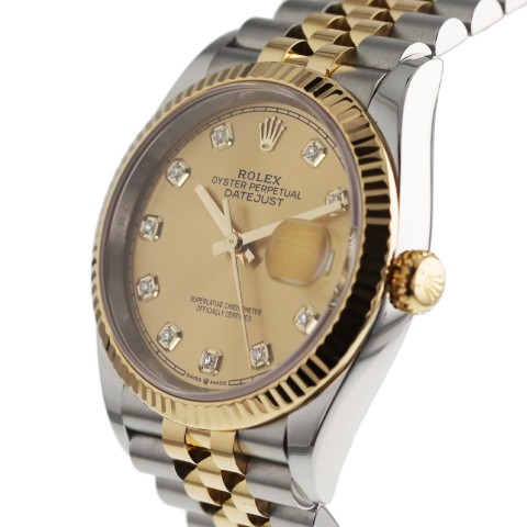 Pre-Owned Rolex Datejust Stainless Steel and Gold 36mm 2019 126233