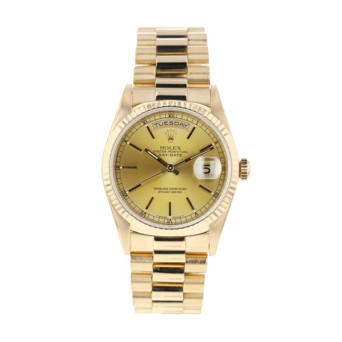 Pre-Owned Rolex Day-Date 18ct Yellow Gold 18238
