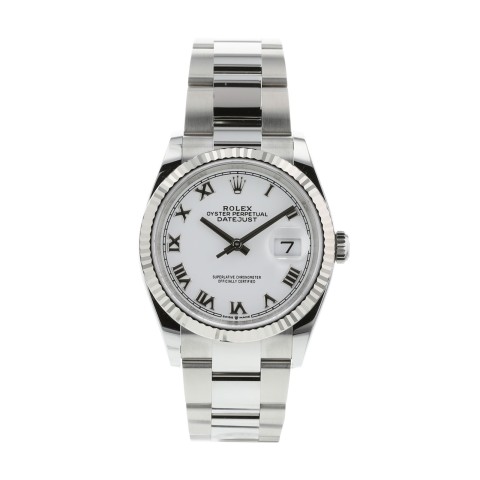 Pre-Owned Rolex Datejust Stainless Steel & White Gold 126234