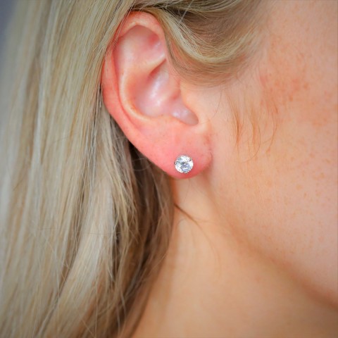 Swarovski Crystal Solitaire Stud Earrings 1800046