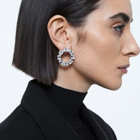 Swarovski Millenia Emerald Cut Circle Earrings 5602780