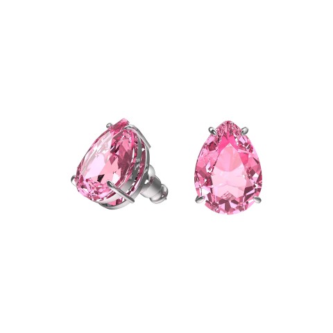 Swarovski Gema Pink Pear Cut Stud Earrings 5614455