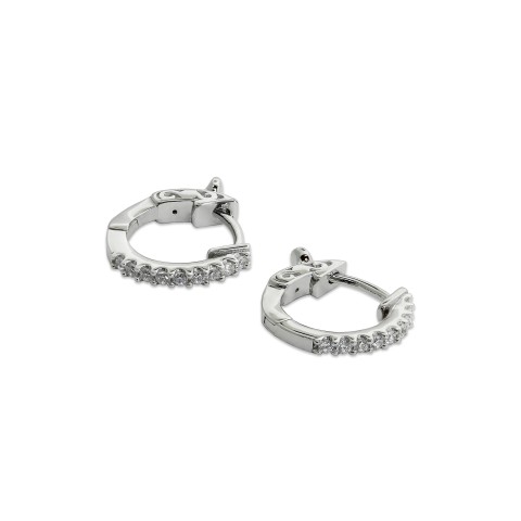 Carat*London Basics Silver Baby Hoop Earrings 23979-1