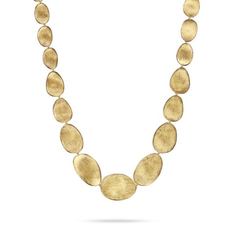 Marco Bicego Lunaria 18ct Yellow Gold Medium Graduated Collar Necklace CB1777 Y 02