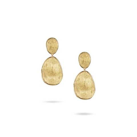 Marco Bicego Lunaria 18ct Yellow Gold Small Petal Drop Earrings OB 1348 Y 02