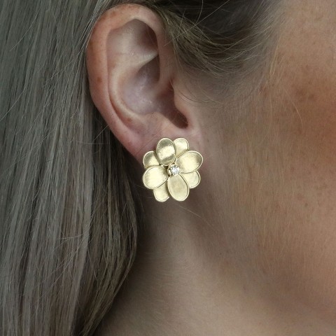 Marco Bicego Petali 18ct Yellow Gold Diamond Earrings