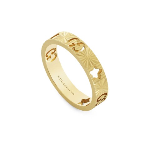 Gucci Icon 18ct Yellow Gold Star Ring YBC727729001