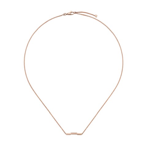 Gucci Link To Love 18ct Rose Gold Necklace YBB662108002