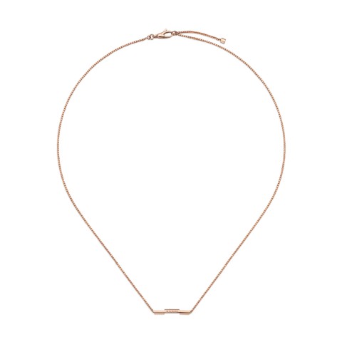 Gucci Link to Love 18ct Rose Gold Necklace YBB662108002