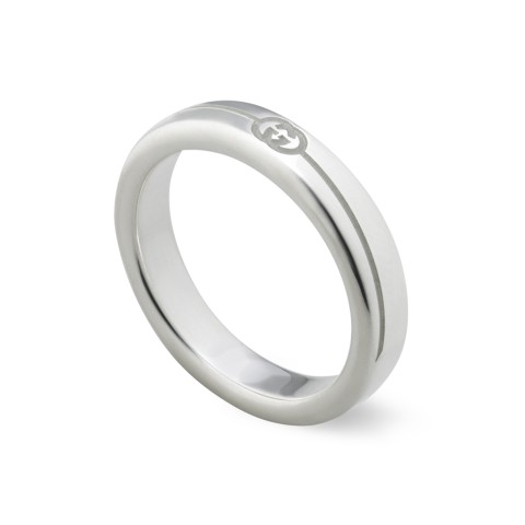 Gucci Tag Silver 4mm Ring YBC774049002