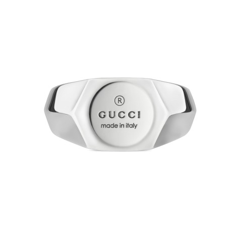 Gucci Trademark Sterling Silver Ring YBC779162002