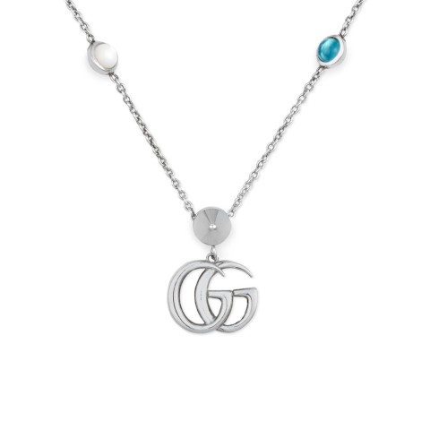 Gucci GG Marmont Sterling Silver Necklace YBB527399001