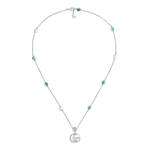 Gucci GG Marmont Sterling Silver Necklace YBB527399001