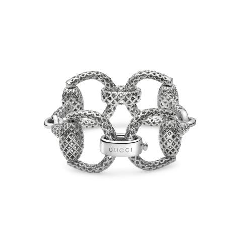 Gucci Horsebit Sterling Silver Bracelet YBA356957001