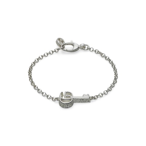 Gucci GG Marmont Silver Bracelet YBA63220700217 - Size M