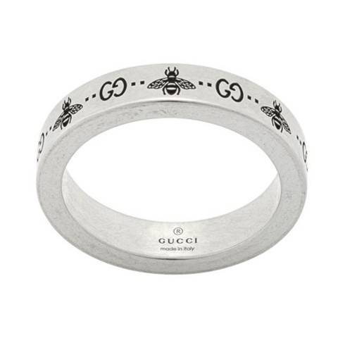 Gucci Signature Bee Ring Silver 4mm YBC729898001