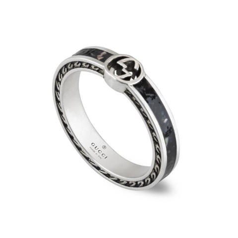 Gucci Interlocking G 3.5mm Silver Ring YBC701620002