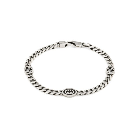 Gucci Aria Silver Jewellery Unisex Silver Bracelet YBA67