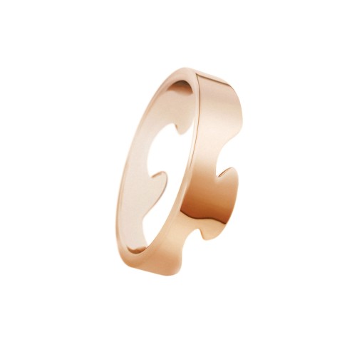 Georg Jensen 18ct Rose Gold Fusion Ring 3541708