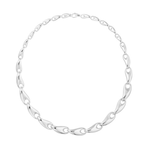 Georg Jensen Reflect Sterling Silver Chain Necklace 20001095