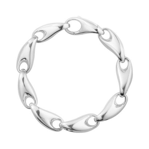 Georg Jensen Reflect Organic Shaped Silver Bracelet 20001098