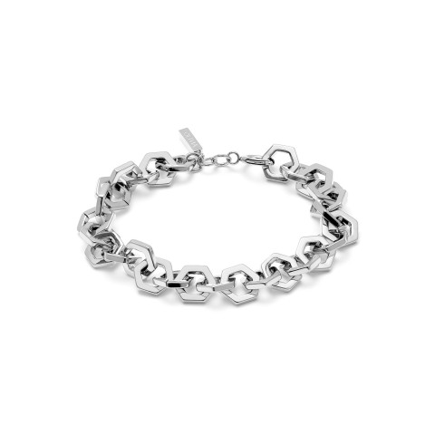 Olivia Burton Honeycomb Stainless Steel Link Bracelet 24100090
