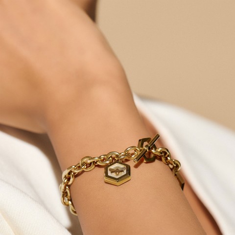 Olivia Burton Minima Bee Gold Toggle Bracelet 24100103