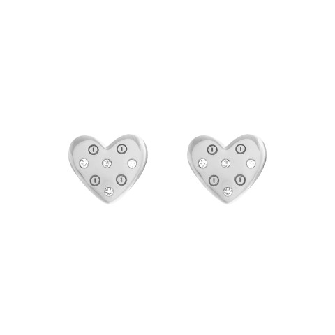 Olivia Burton Bejewelled Classics Silver Heart Earrings OBJSAE01