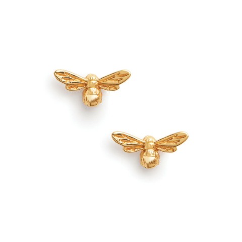 Olivia Burton Lucky Bee Womens Earrings OBJAME23N Gold 
