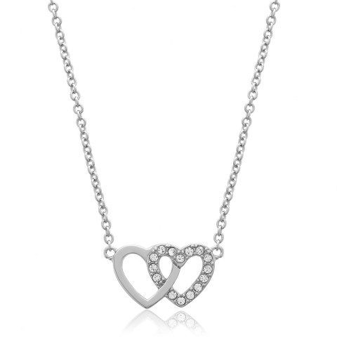 Olivia Burton Timeless Classic heart Necklace & Bracelet Set OBJSET69
