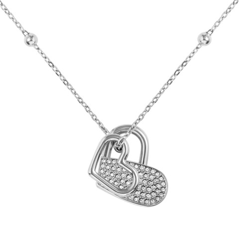 Hugo Boss Soulmate Ladies Double Heart Necklace 1580217