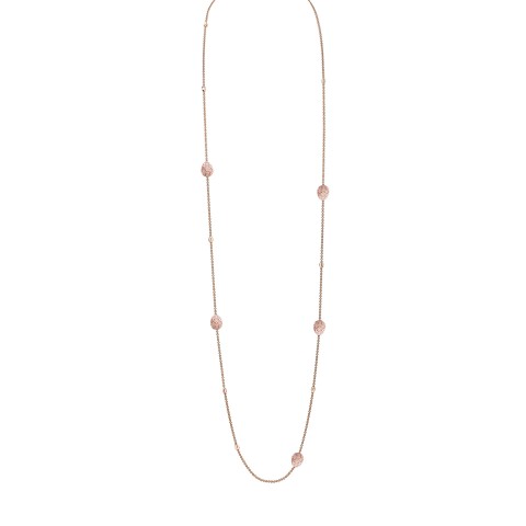 Fabergé Heritage Rose Gold Diamond & Pink Guilloché Enamel Sautoir Necklace 1