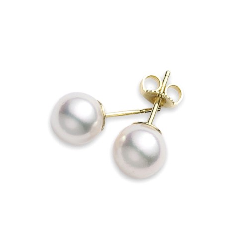 Mikimoto 7mm AAA Pearl Stud Earrings PES 705 K