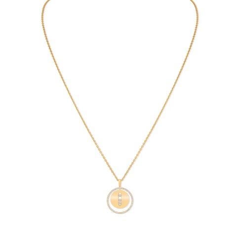 Messika Lucky Move Yellow Gold 0.17ct Diamond Circle Necklace 07396-YG