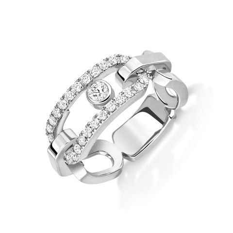 Move Link 18ct White Gold 0.45ct Diamond Ring 12728-WG