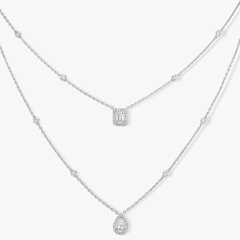 Messika My Twin 18ct White Gold 0.76ct Diamond Necklace 06506-WG