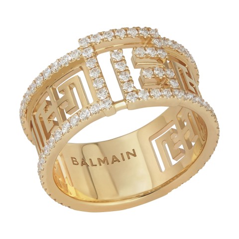 Balmain Labyrinth Diamond Pavé Frieze Ring ABAJ02RG00003