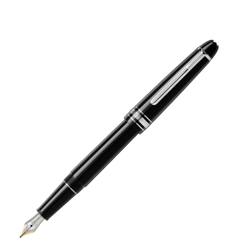 Montblanc Classique Black Resin and Platinum Plated Fountain Pen 106522